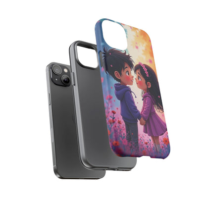 Cute Couple Phone Case - Tough Cases with Romantic Design for Kids and Teens