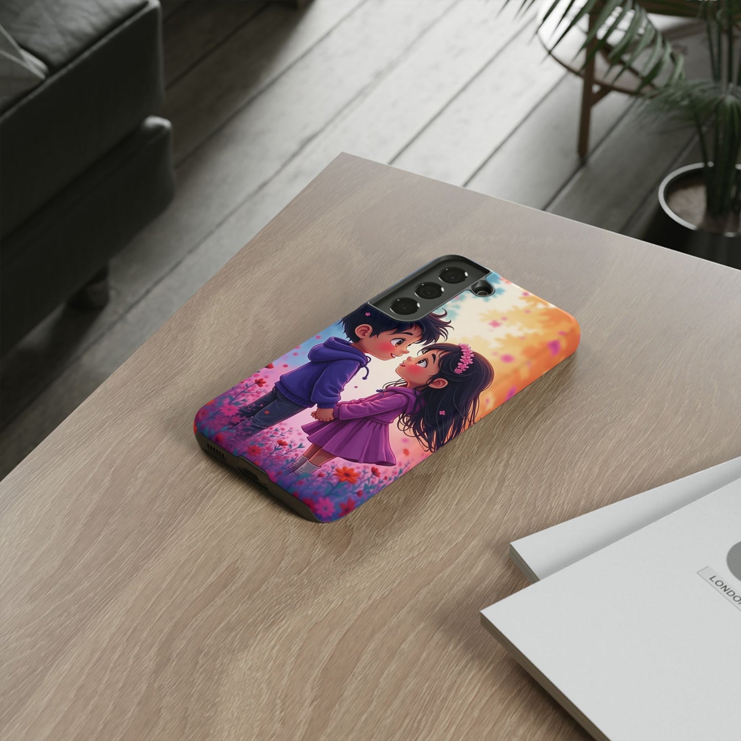 Cute Couple Phone Case - Tough Cases with Romantic Design for Kids and Teens