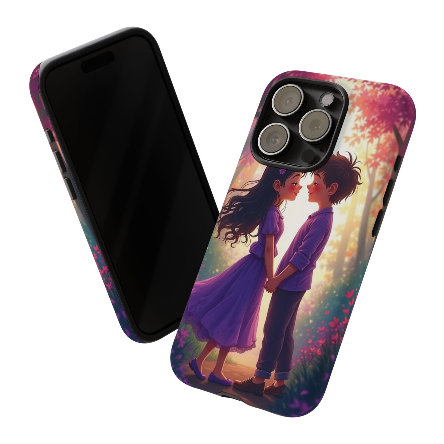 Romantic Phone Case - Cute Couple in Nature Design