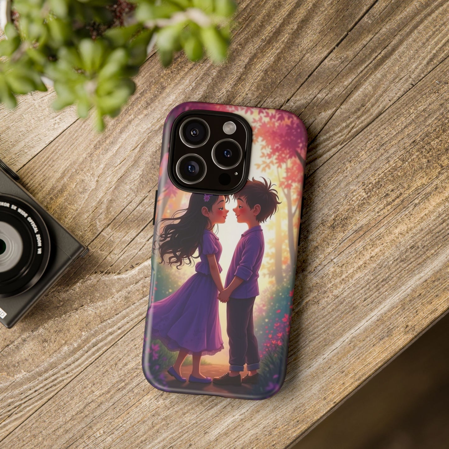 Romantic Phone Case - Cute Couple in Nature Design