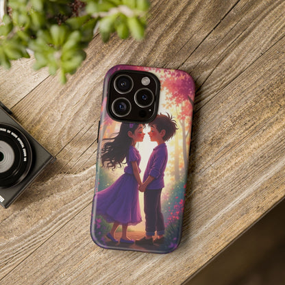 Romantic Phone Case - Cute Couple in Nature Design