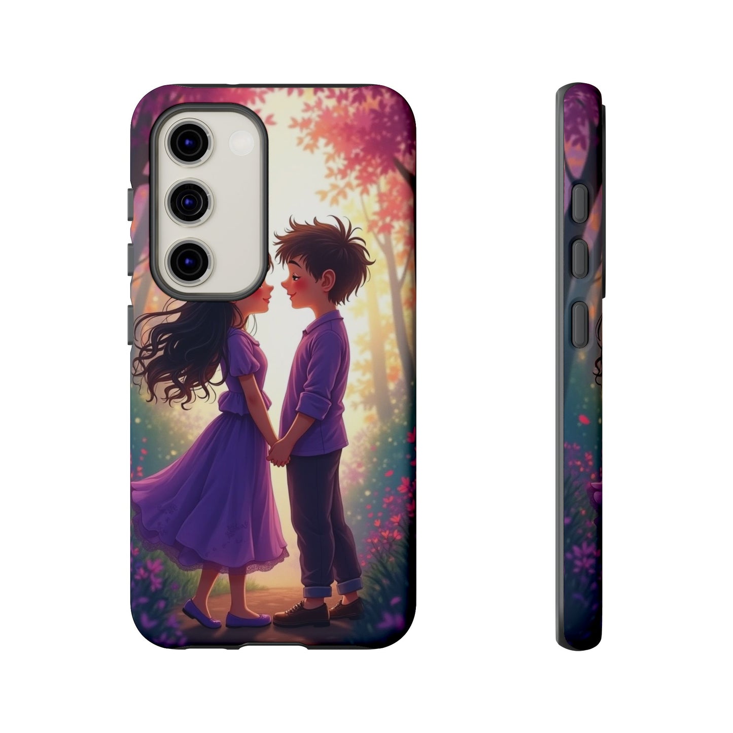 Romantic Phone Case - Cute Couple in Nature Design