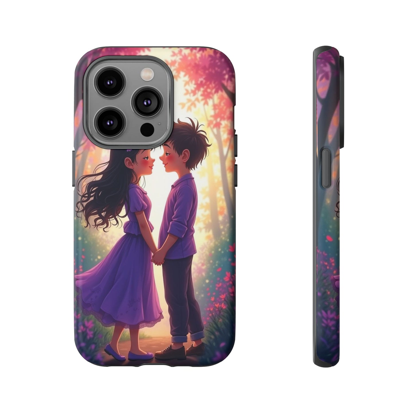 Romantic Phone Case - Cute Couple in Nature Design