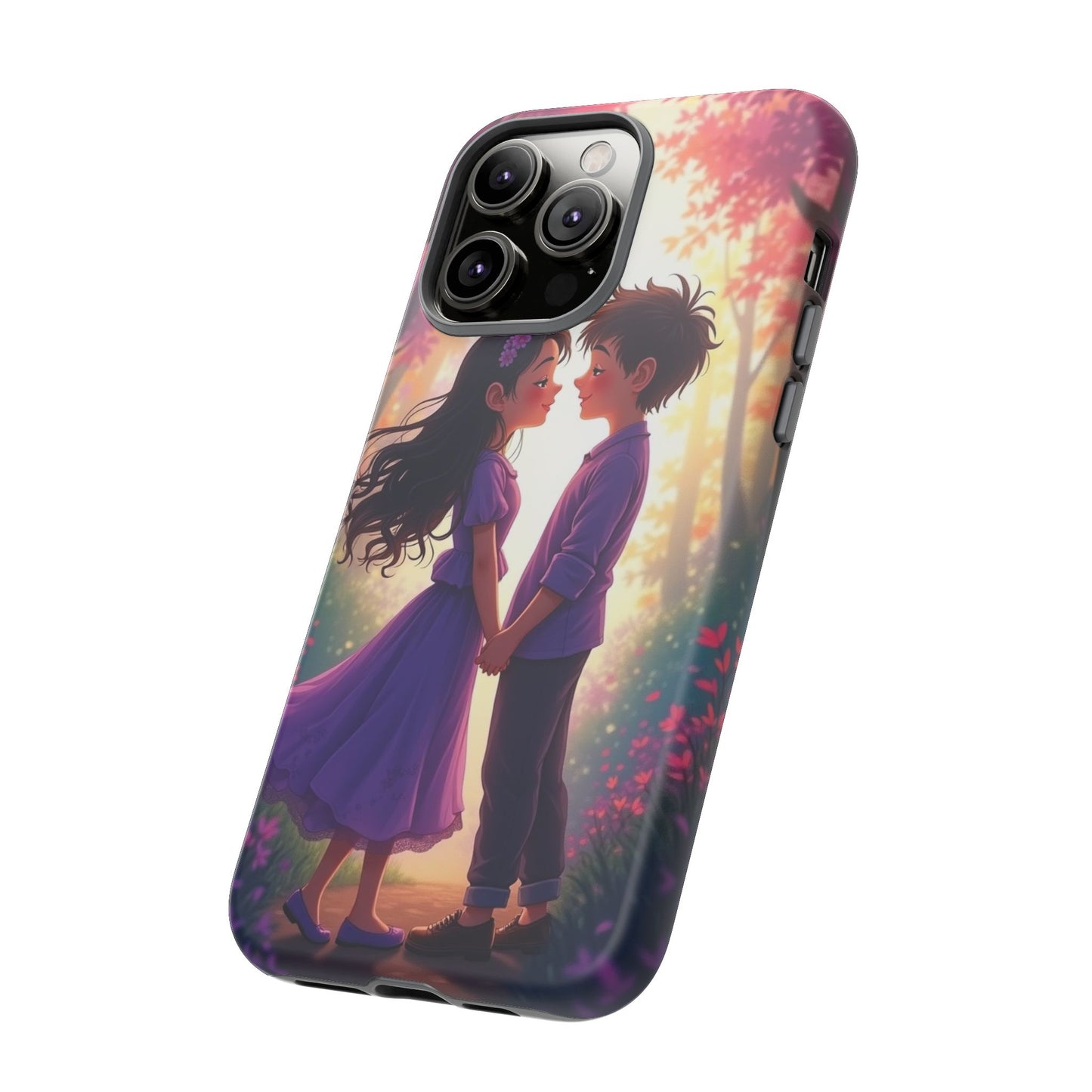 Romantic Phone Case - Cute Couple in Nature Design