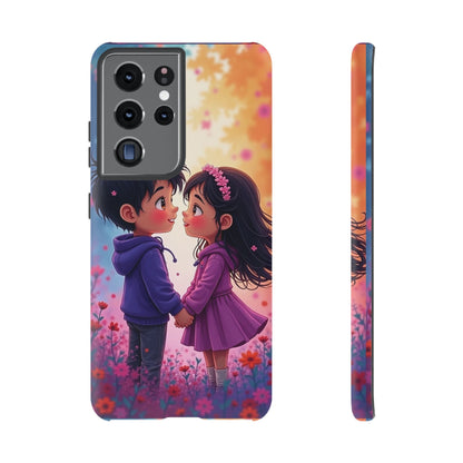 Cute Couple Phone Case - Tough Cases with Romantic Design for Kids and Teens