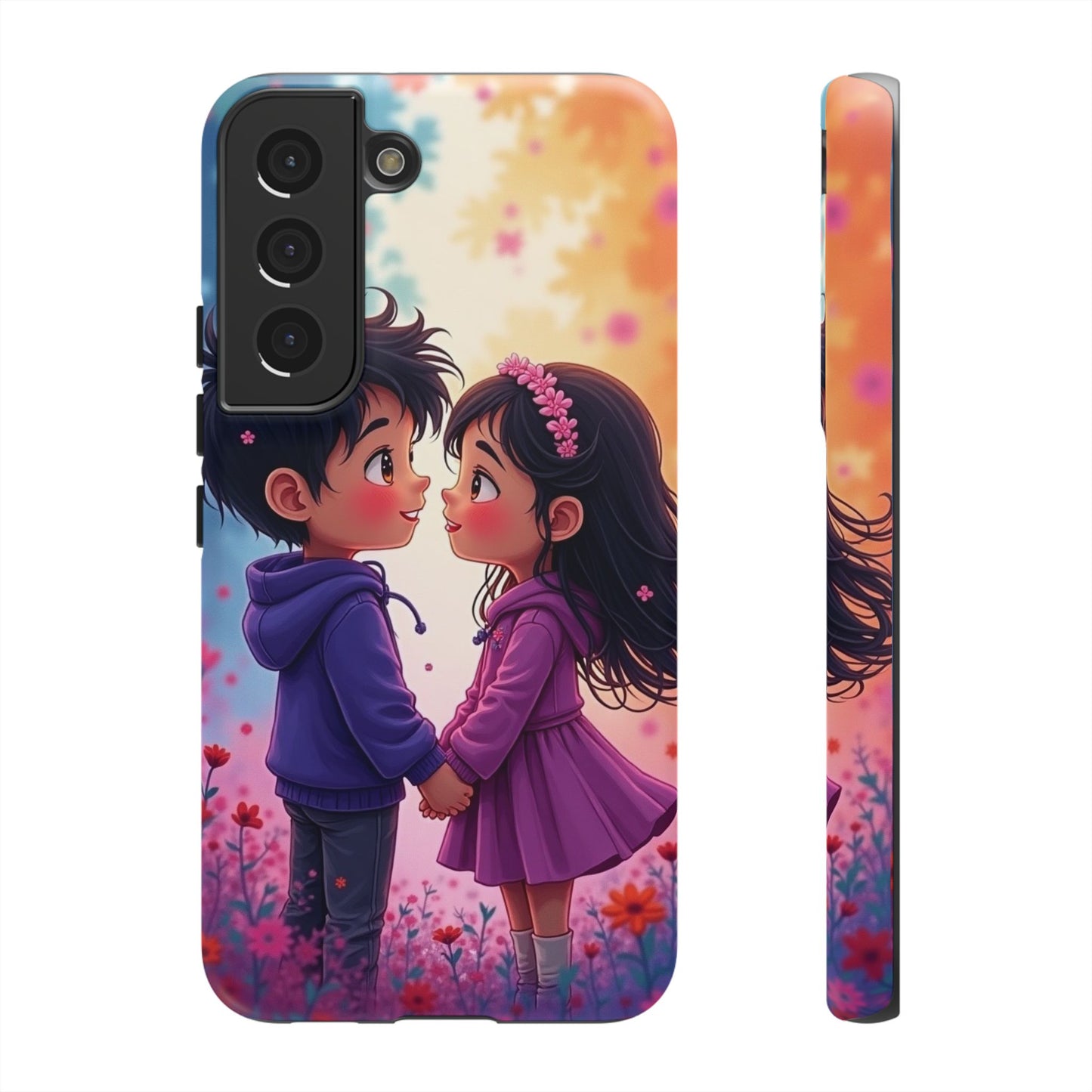 Cute Couple Phone Case - Tough Cases with Romantic Design for Kids and Teens