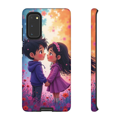 Cute Couple Phone Case - Tough Cases with Romantic Design for Kids and Teens