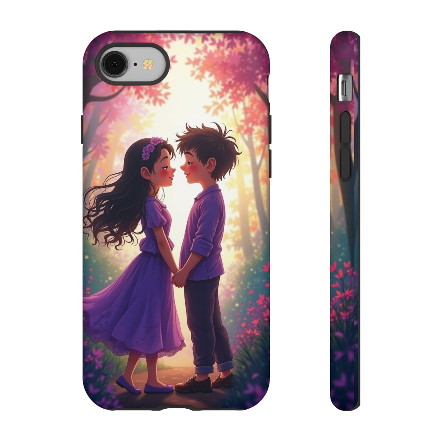 Romantic Phone Case - Cute Couple in Nature Design