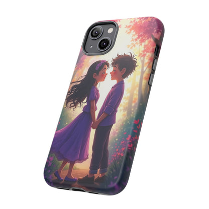 Romantic Phone Case - Cute Couple in Nature Design