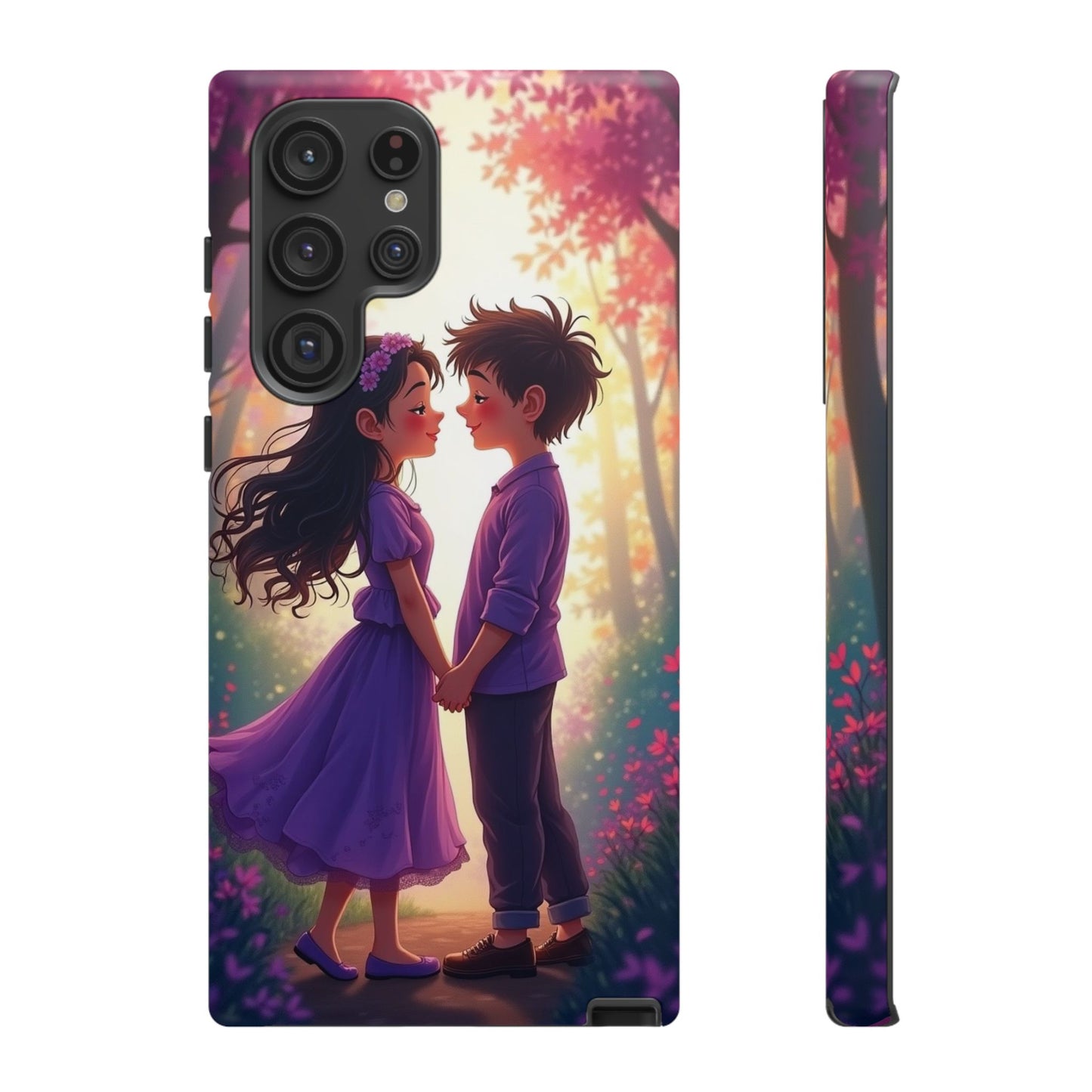 Romantic Phone Case - Cute Couple in Nature Design