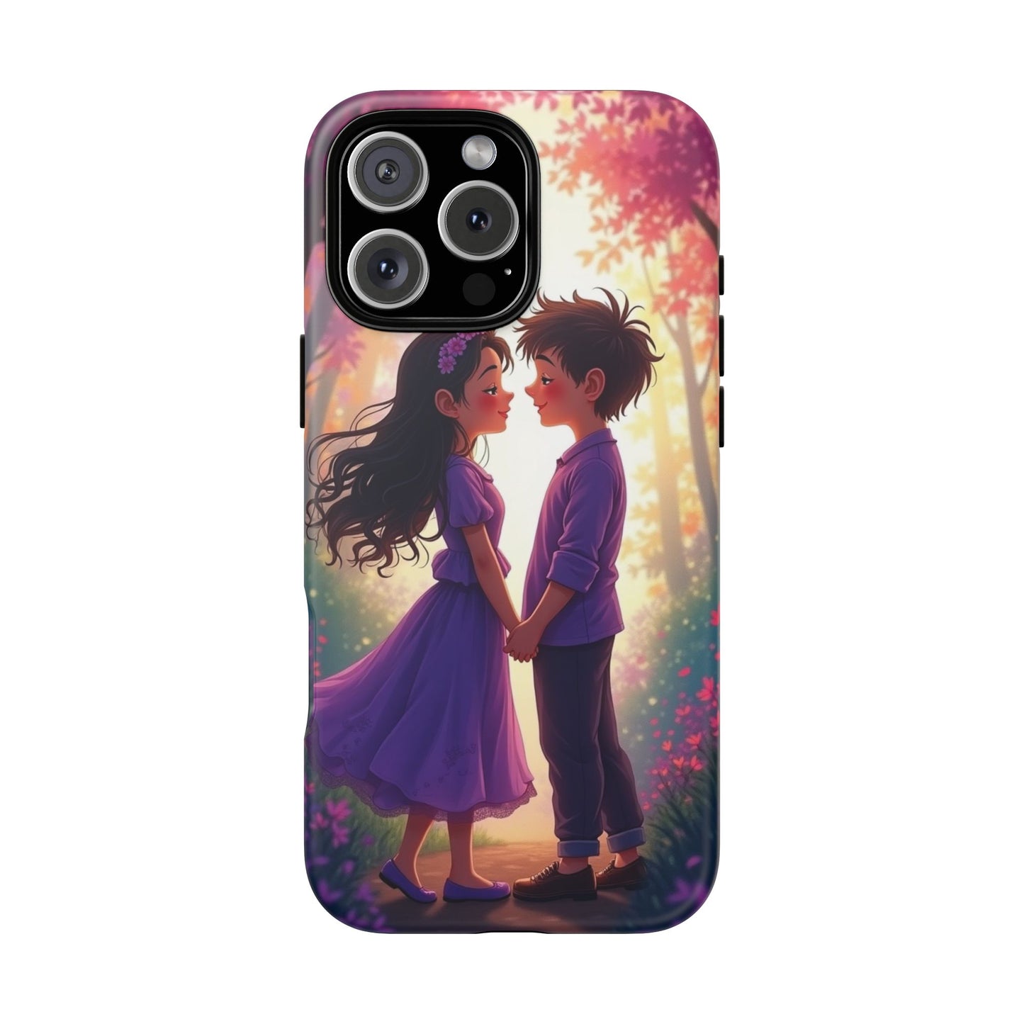 Romantic Phone Case - Cute Couple in Nature Design