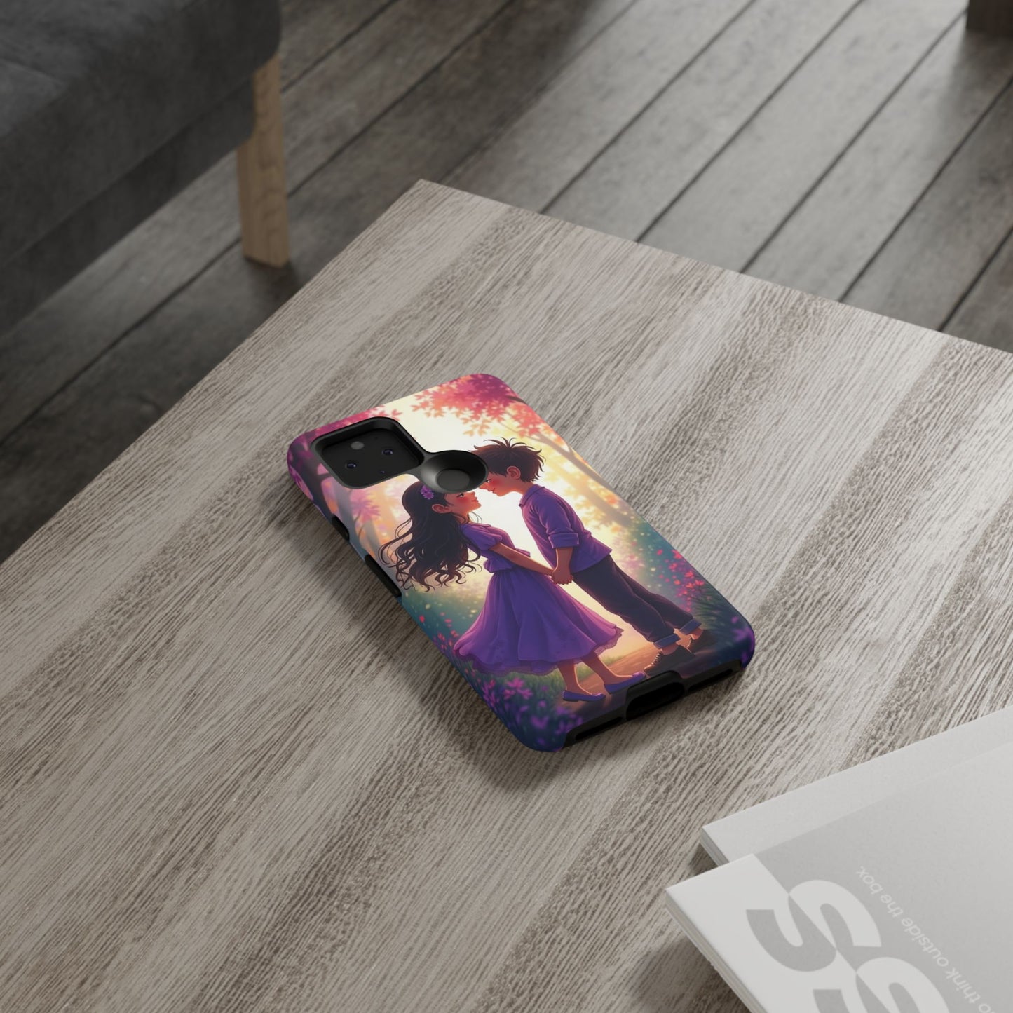 Romantic Phone Case - Cute Couple in Nature Design