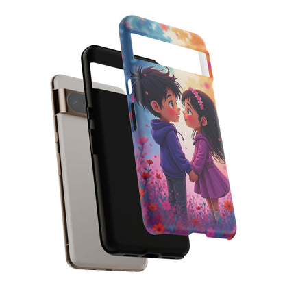 Cute Couple Phone Case - Tough Cases with Romantic Design for Kids and Teens