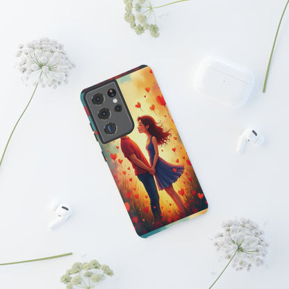 Romantic Phone Case with Heart Design for Couples