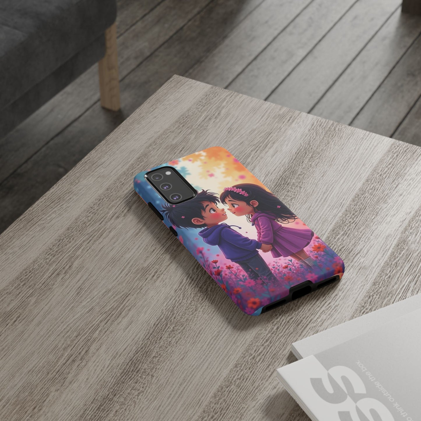 Cute Couple Phone Case - Tough Cases with Romantic Design for Kids and Teens