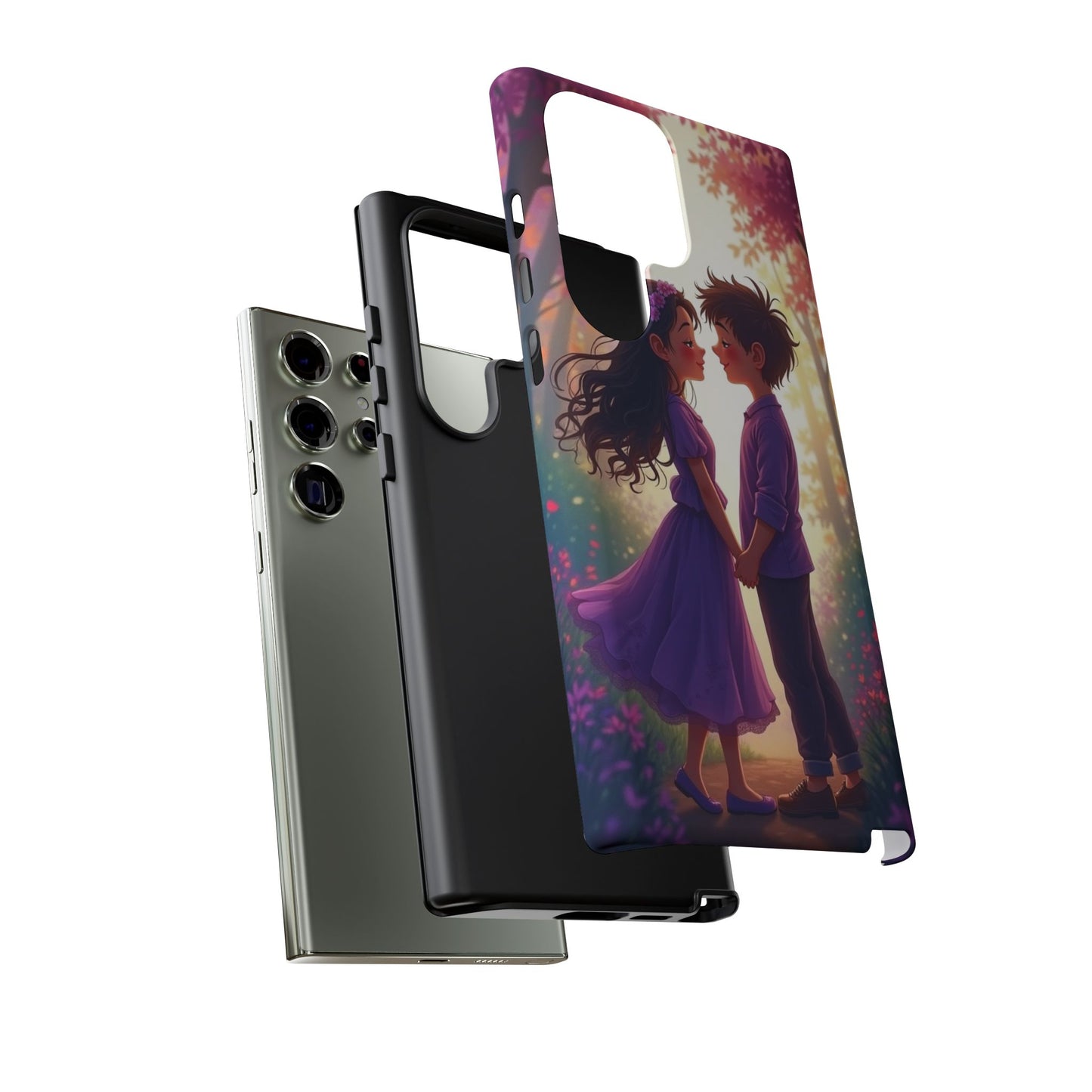 Romantic Phone Case - Cute Couple in Nature Design
