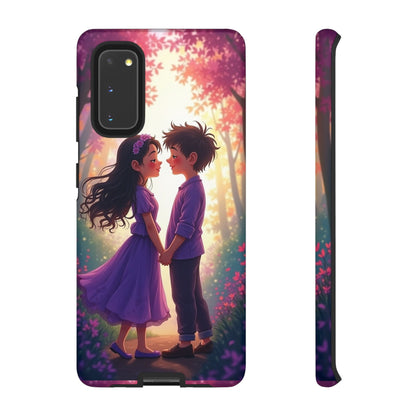 Romantic Phone Case - Cute Couple in Nature Design