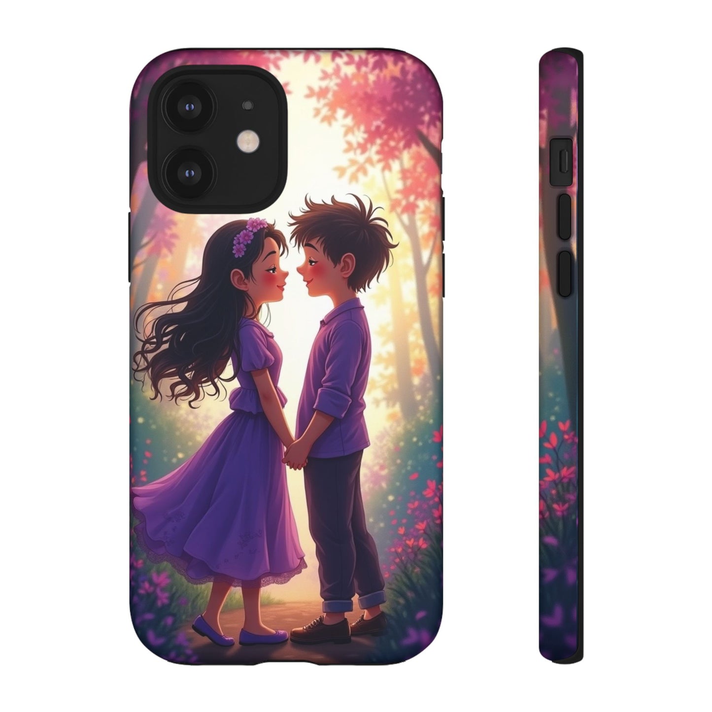 Romantic Phone Case - Cute Couple in Nature Design