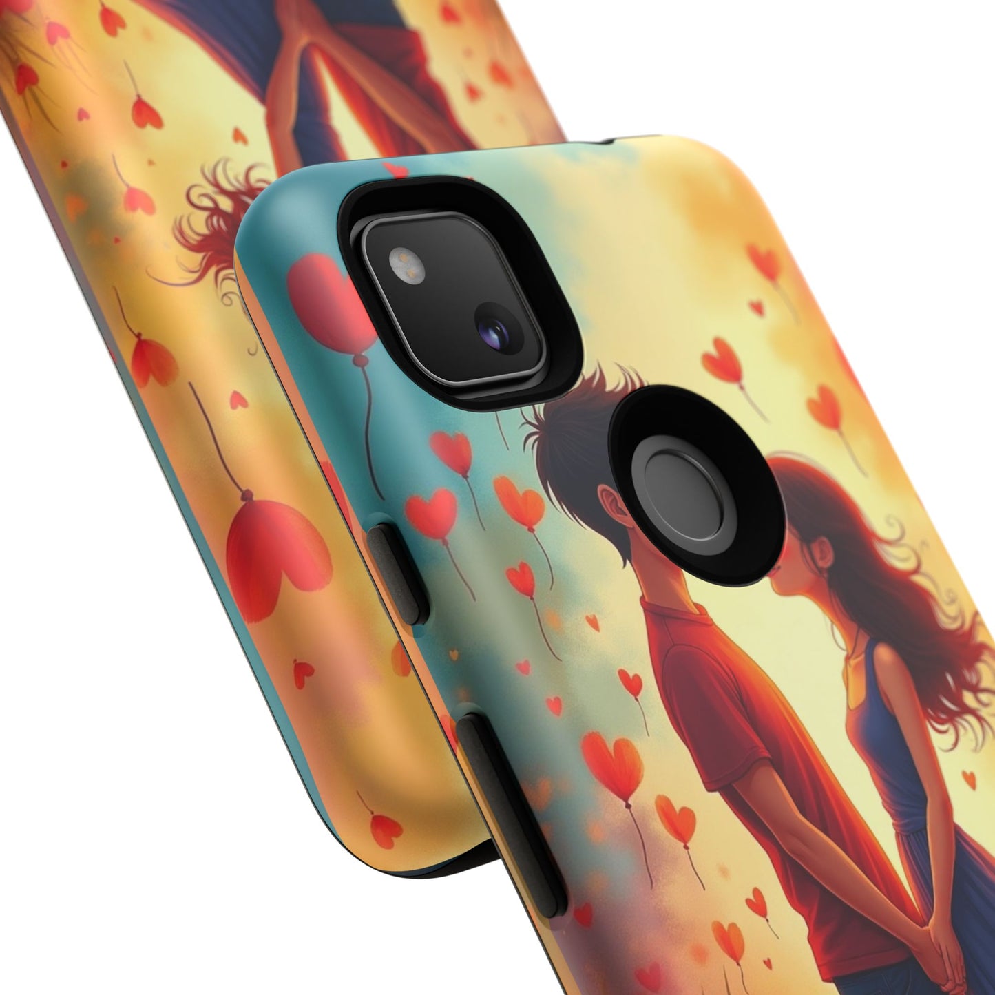 Romantic Phone Case with Heart Design for Couples