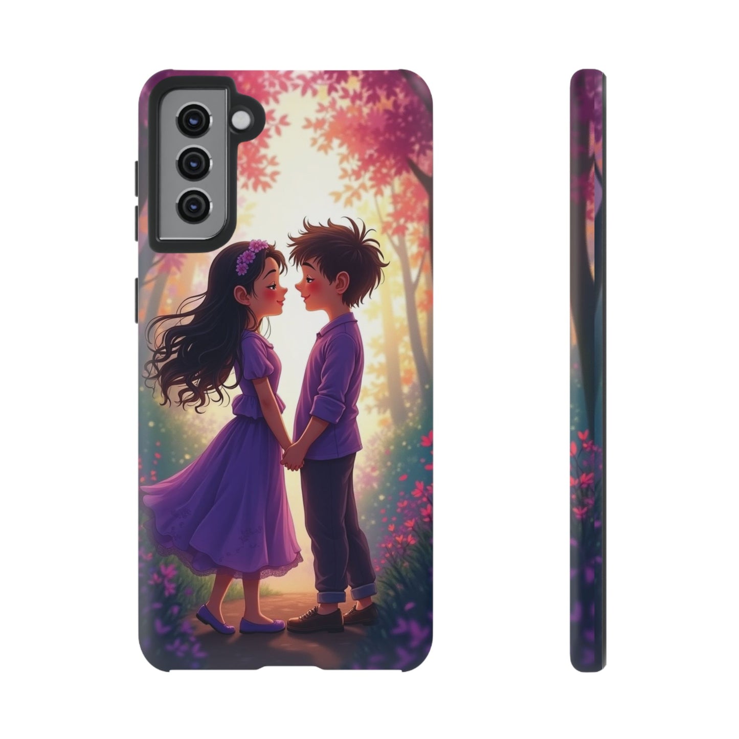 Romantic Phone Case - Cute Couple in Nature Design