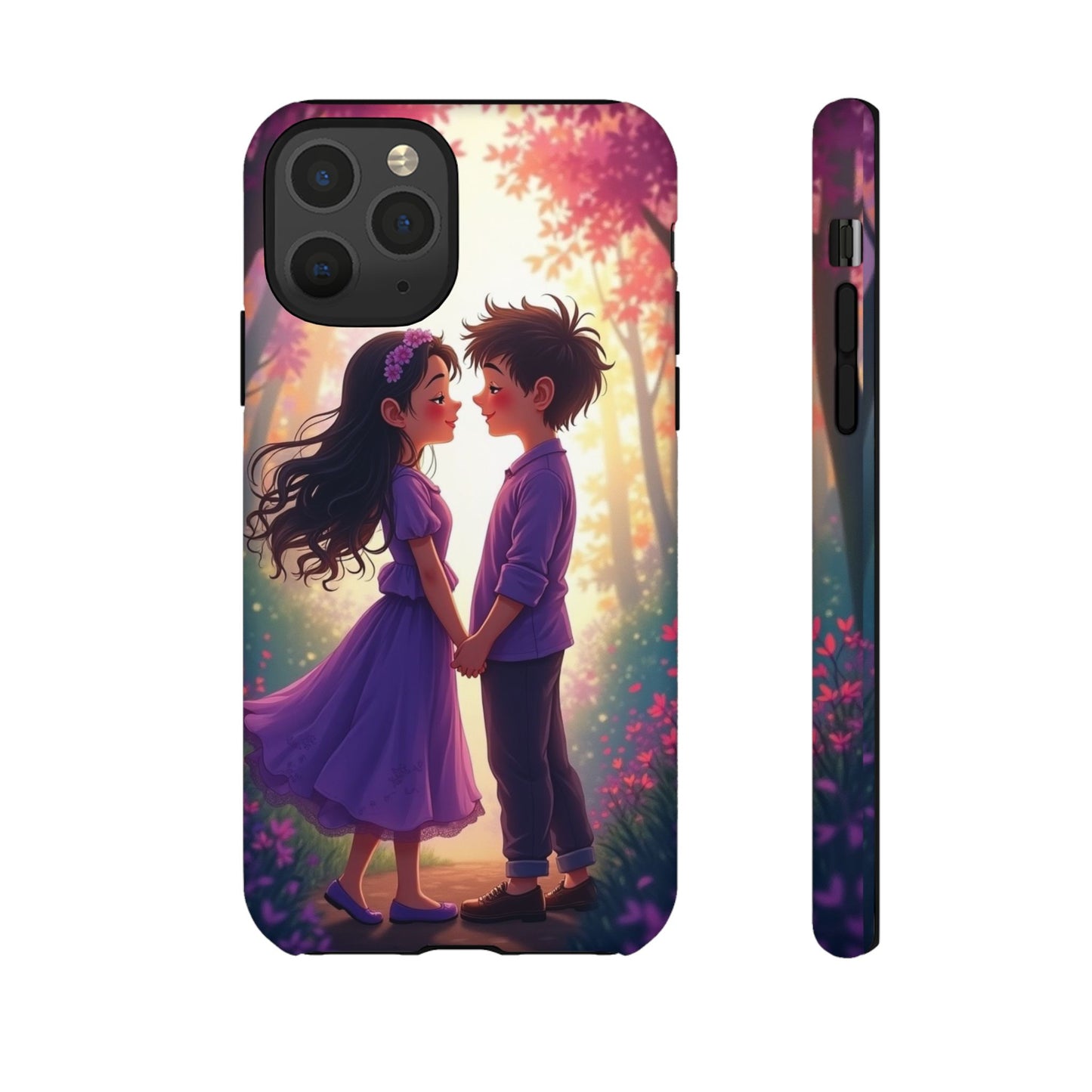 Romantic Phone Case - Cute Couple in Nature Design