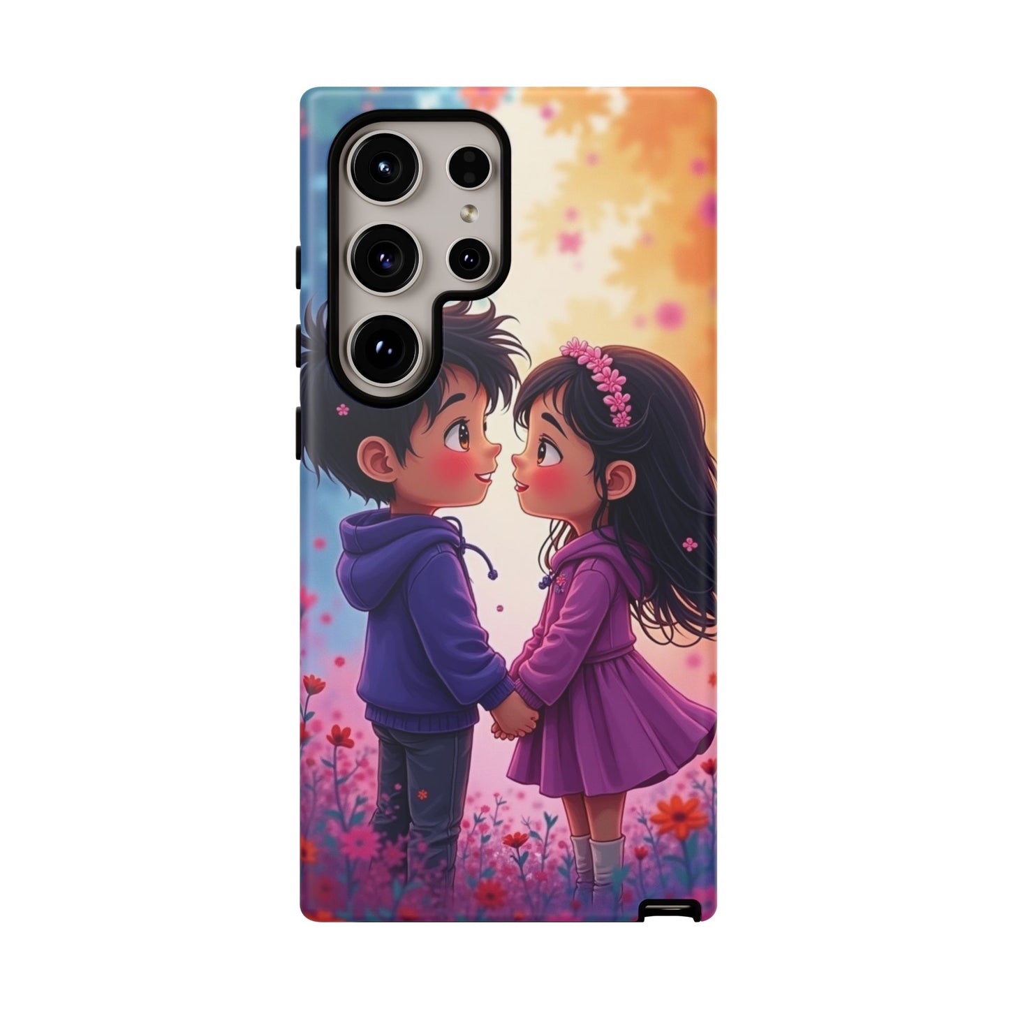 Cute Couple Phone Case - Tough Cases with Romantic Design for Kids and Teens
