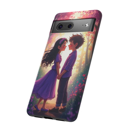 Romantic Phone Case - Cute Couple in Nature Design