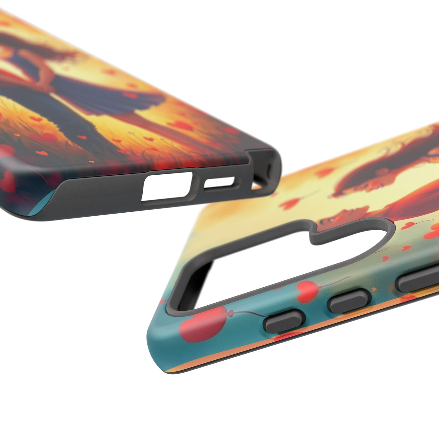 Romantic Phone Case with Heart Design for Couples