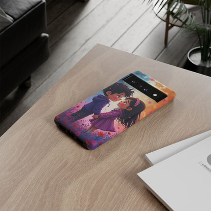 Cute Couple Phone Case - Tough Cases with Romantic Design for Kids and Teens