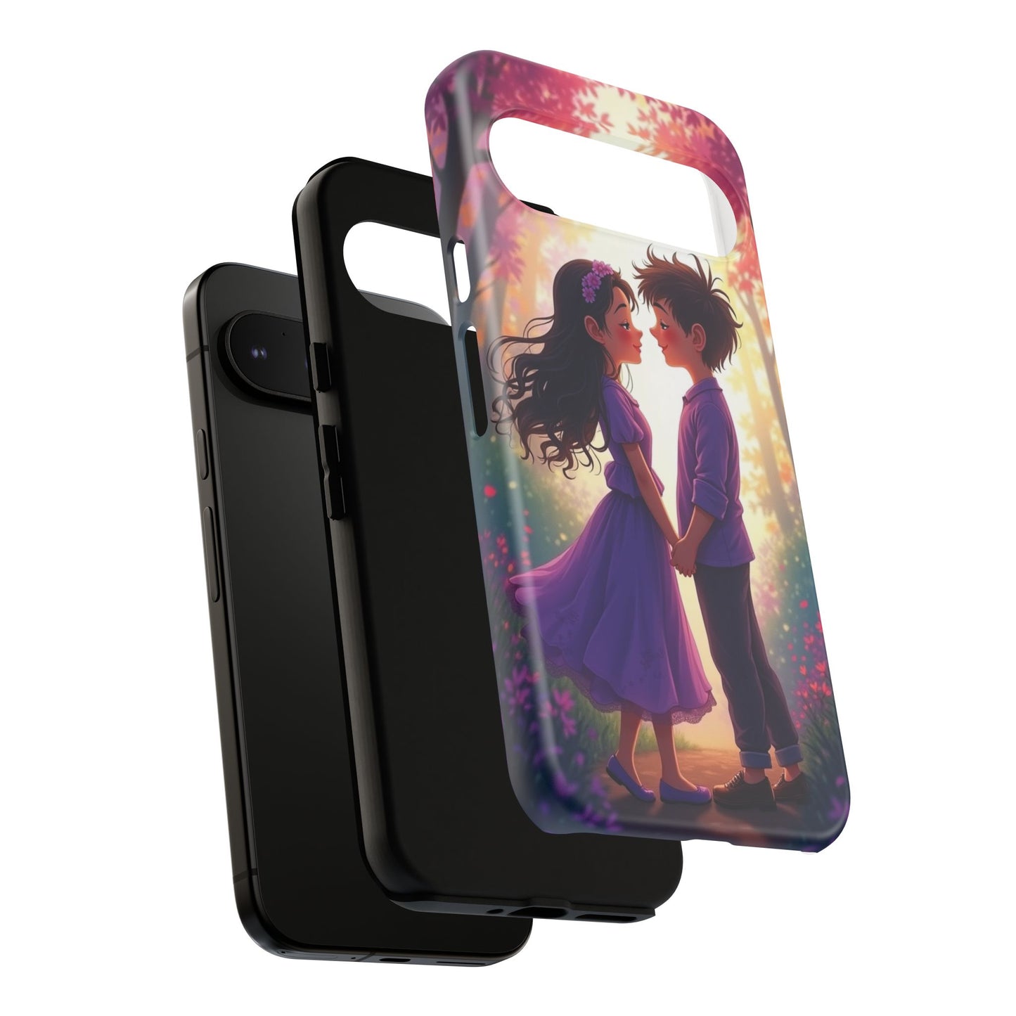 Romantic Phone Case - Cute Couple in Nature Design
