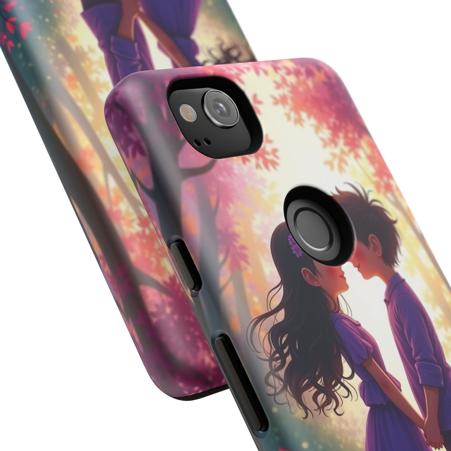 Romantic Phone Case - Cute Couple in Nature Design