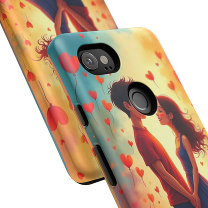 Romantic Phone Case with Heart Design for Couples