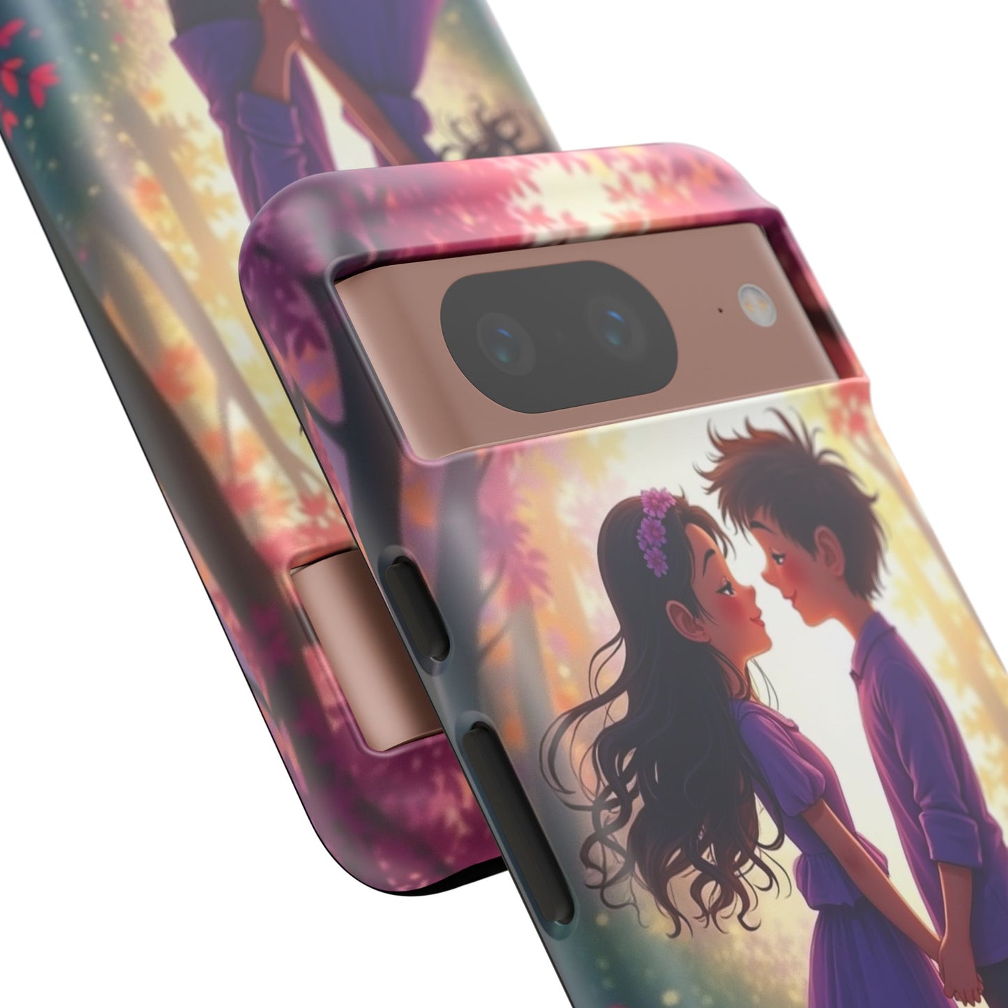 Romantic Phone Case - Cute Couple in Nature Design