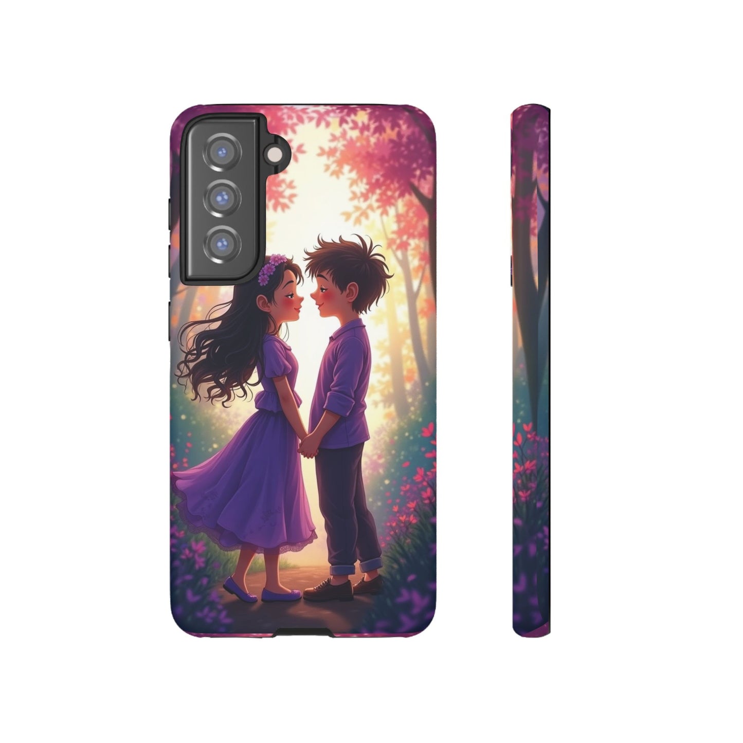 Romantic Phone Case - Cute Couple in Nature Design