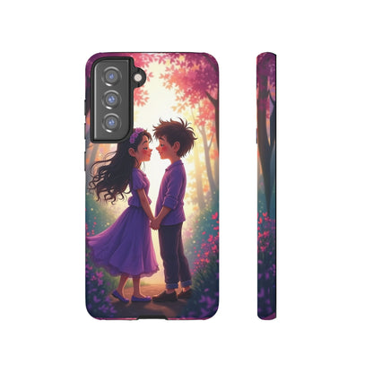 Romantic Phone Case - Cute Couple in Nature Design