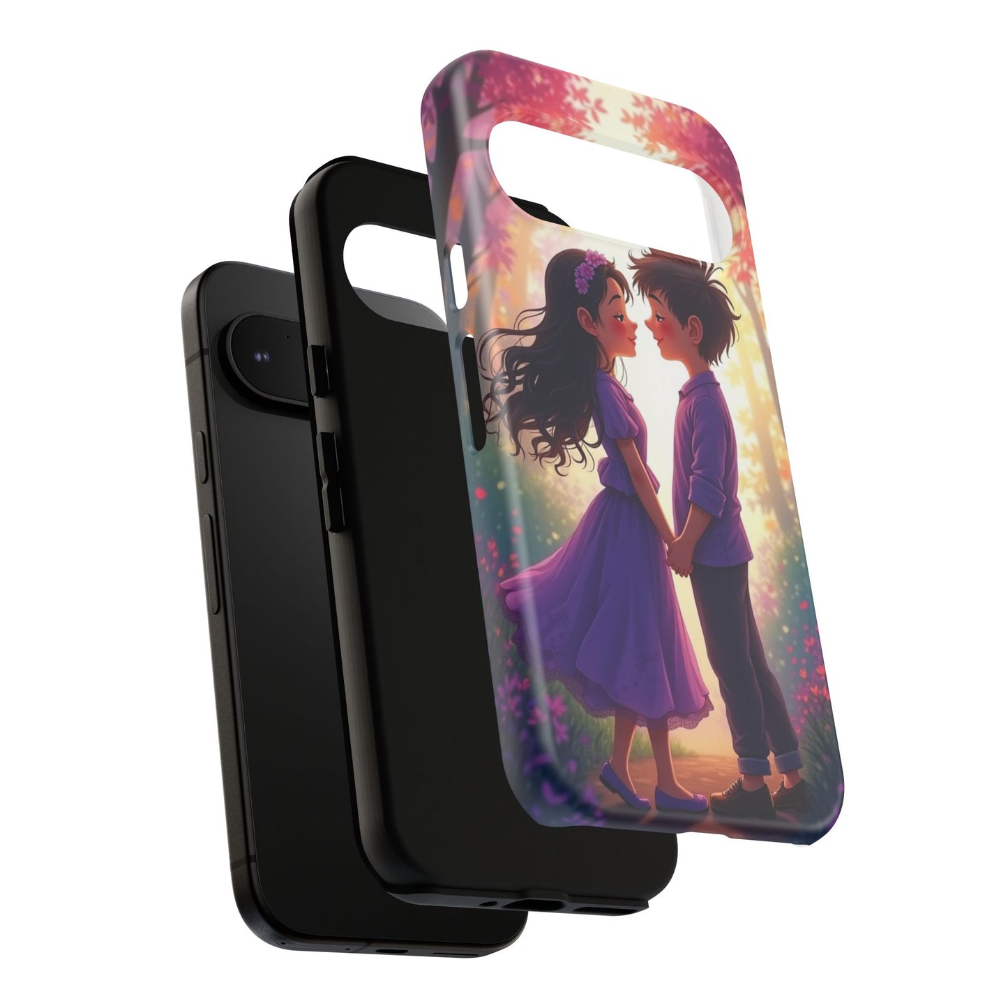 Romantic Phone Case - Cute Couple in Nature Design