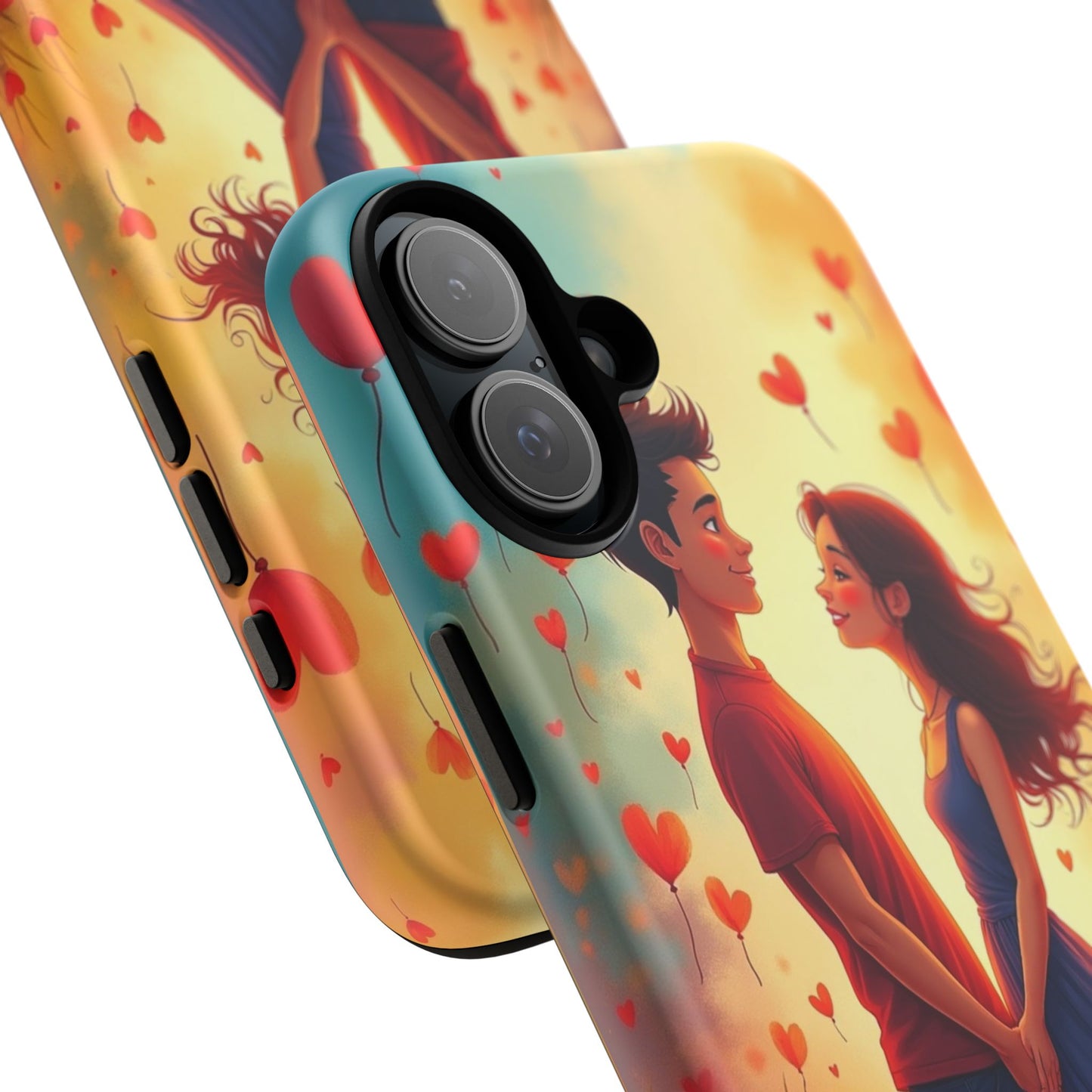 Romantic Phone Case with Heart Design for Couples