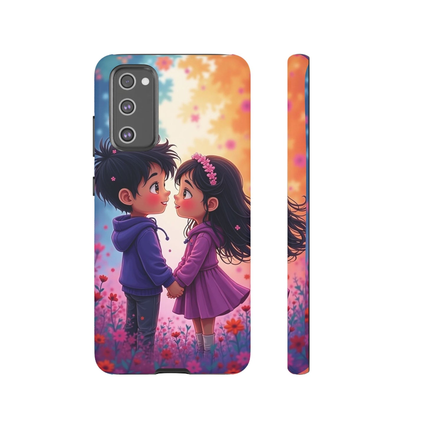 Cute Couple Phone Case - Tough Cases with Romantic Design for Kids and Teens