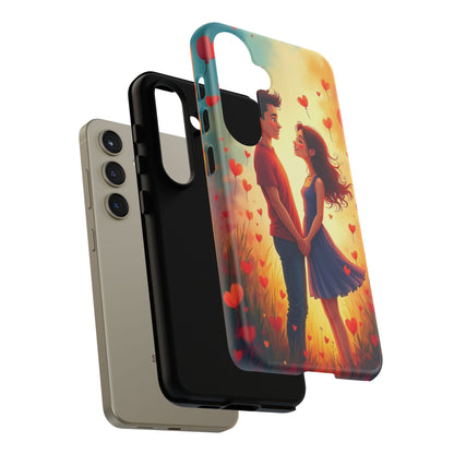 Romantic Phone Case with Heart Design for Couples