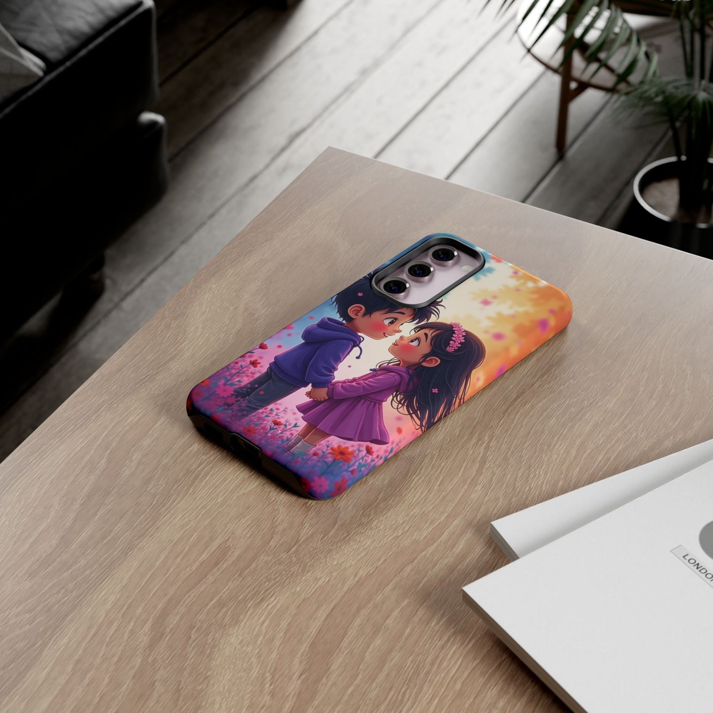 Cute Couple Phone Case - Tough Cases with Romantic Design for Kids and Teens