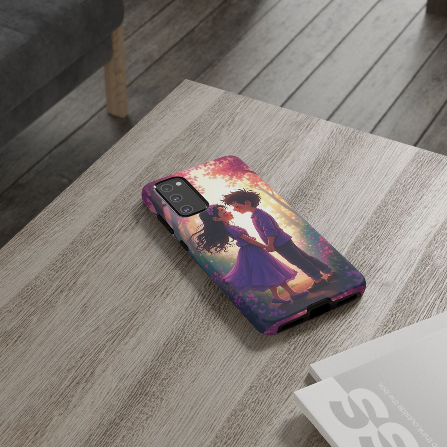 Romantic Phone Case - Cute Couple in Nature Design