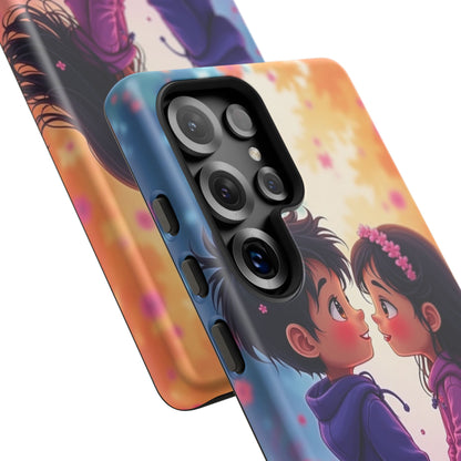 Cute Couple Phone Case - Tough Cases with Romantic Design for Kids and Teens
