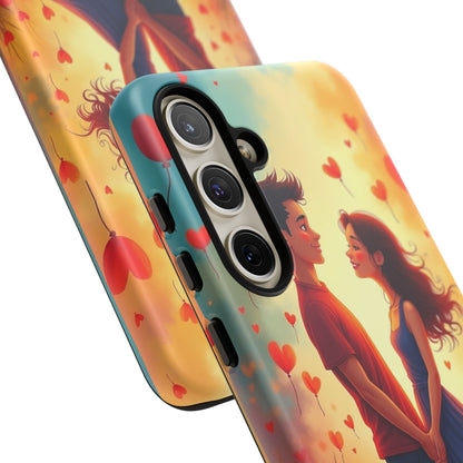 Romantic Phone Case with Heart Design for Couples
