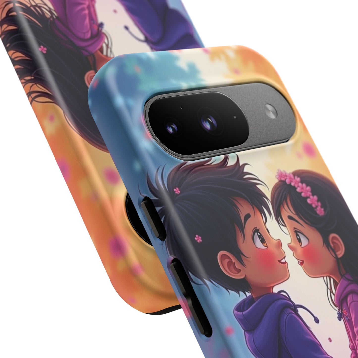 Cute Couple Phone Case - Tough Cases with Romantic Design for Kids and Teens
