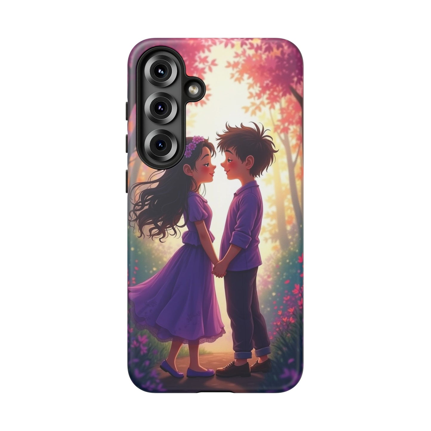 Romantic Phone Case - Cute Couple in Nature Design