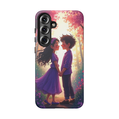 Romantic Phone Case - Cute Couple in Nature Design