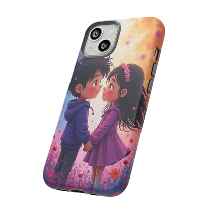Cute Couple Phone Case - Tough Cases with Romantic Design for Kids and Teens