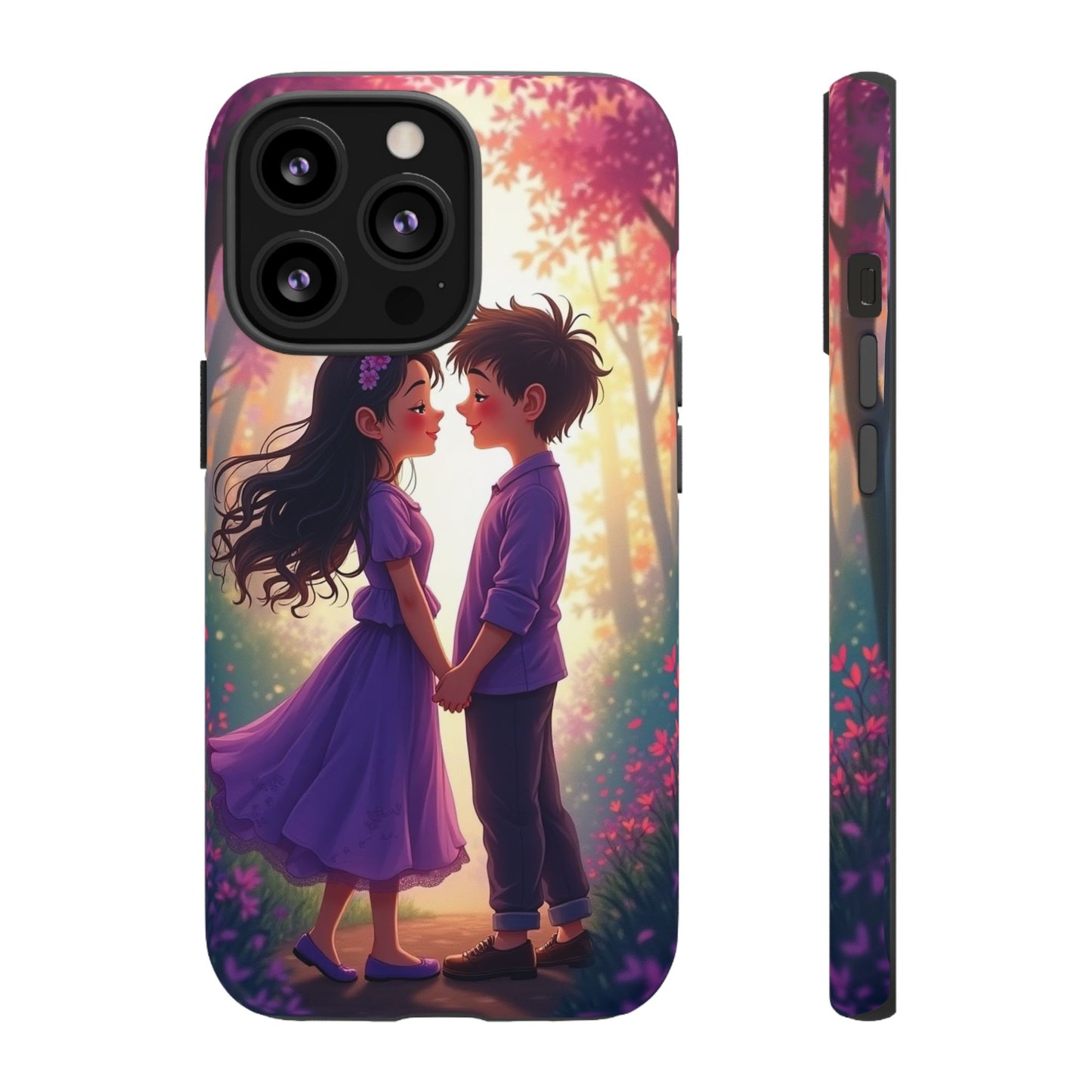 Romantic Phone Case - Cute Couple in Nature Design