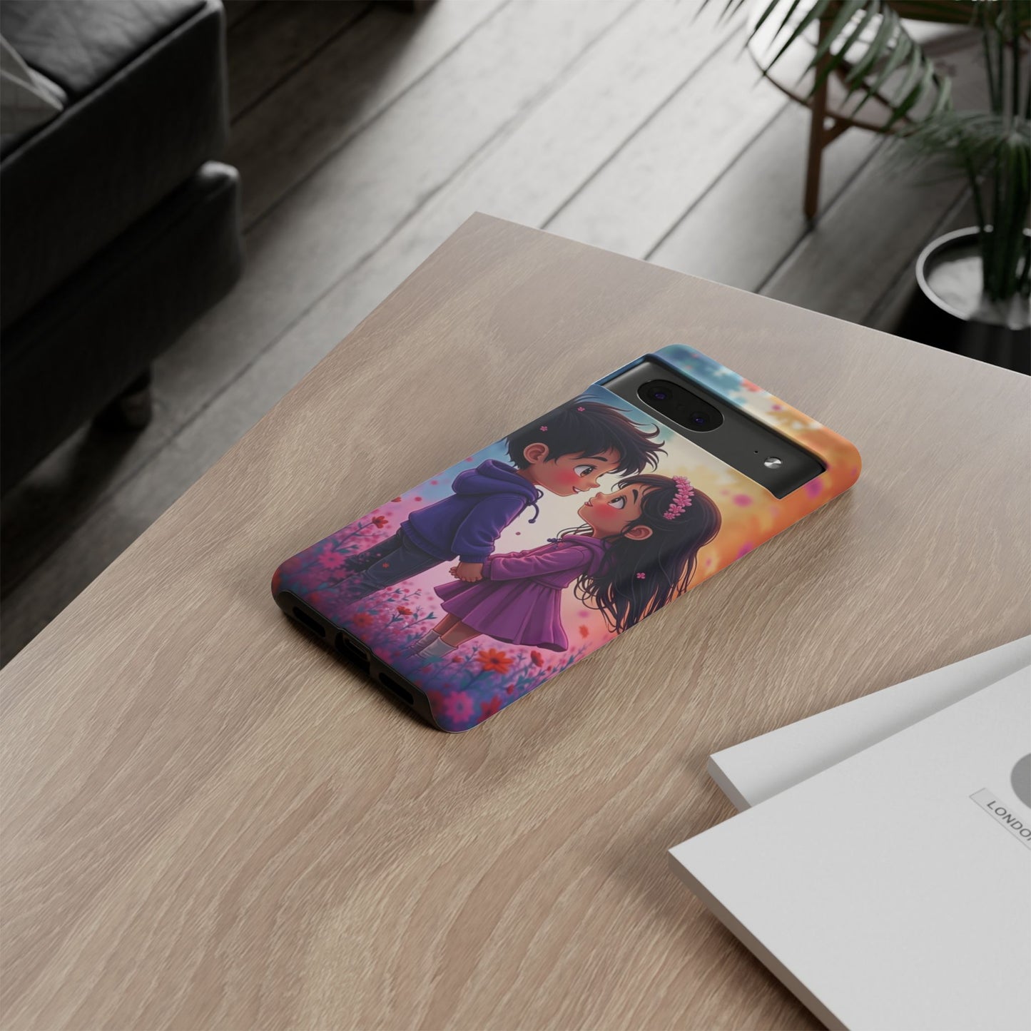 Cute Couple Phone Case - Tough Cases with Romantic Design for Kids and Teens