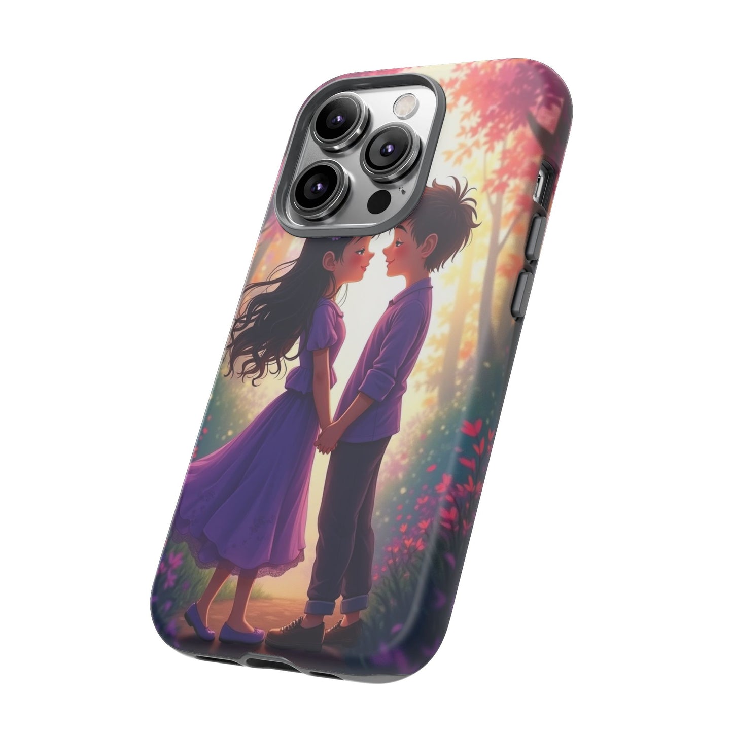 Romantic Phone Case - Cute Couple in Nature Design